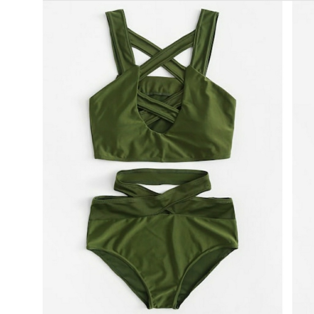 Army Green Bathing Suit
